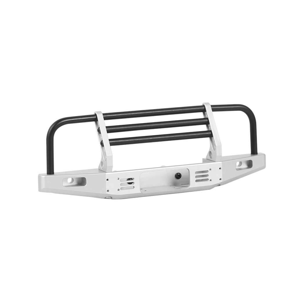 Adjustable Metal Front Bumper for 1/10 RC Crawler Traxxas TRX4 Defender Axial SCX10 II 90046 90047 Silver - Image 3