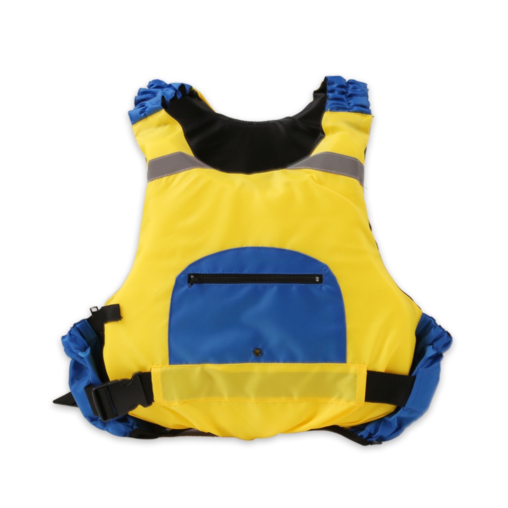 Life Jackets Epe Adult Professional Flood Control Surfing Buoyancy Vest Drifting Yellow and blue_free size - Image 3