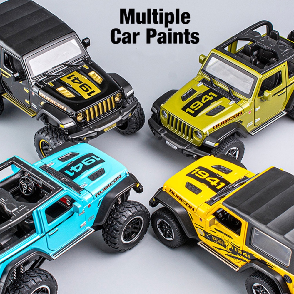 Simulation 1:23 Off-road Vehicle Model Children Alloy Pull Back Car Toy for   Birthday Blue - Image 3