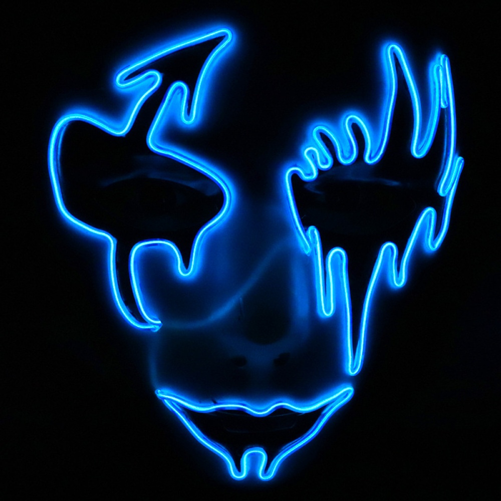 LED   Series Glowing Mask Scary Cosplay Prop - Image 2