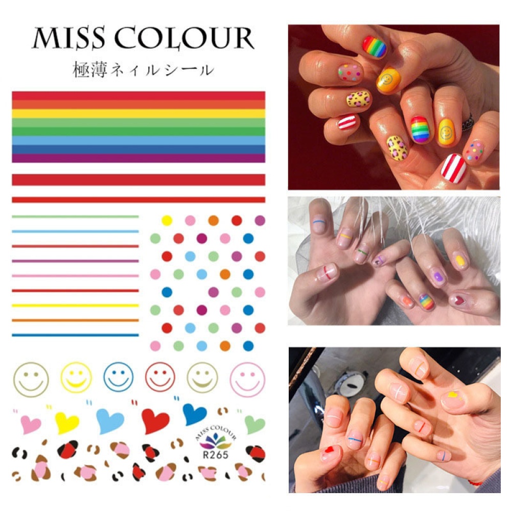 Manicure Nail Sticker Stickers Accessories Strawberry Rainbow Cherry sticker_207 - Image 2