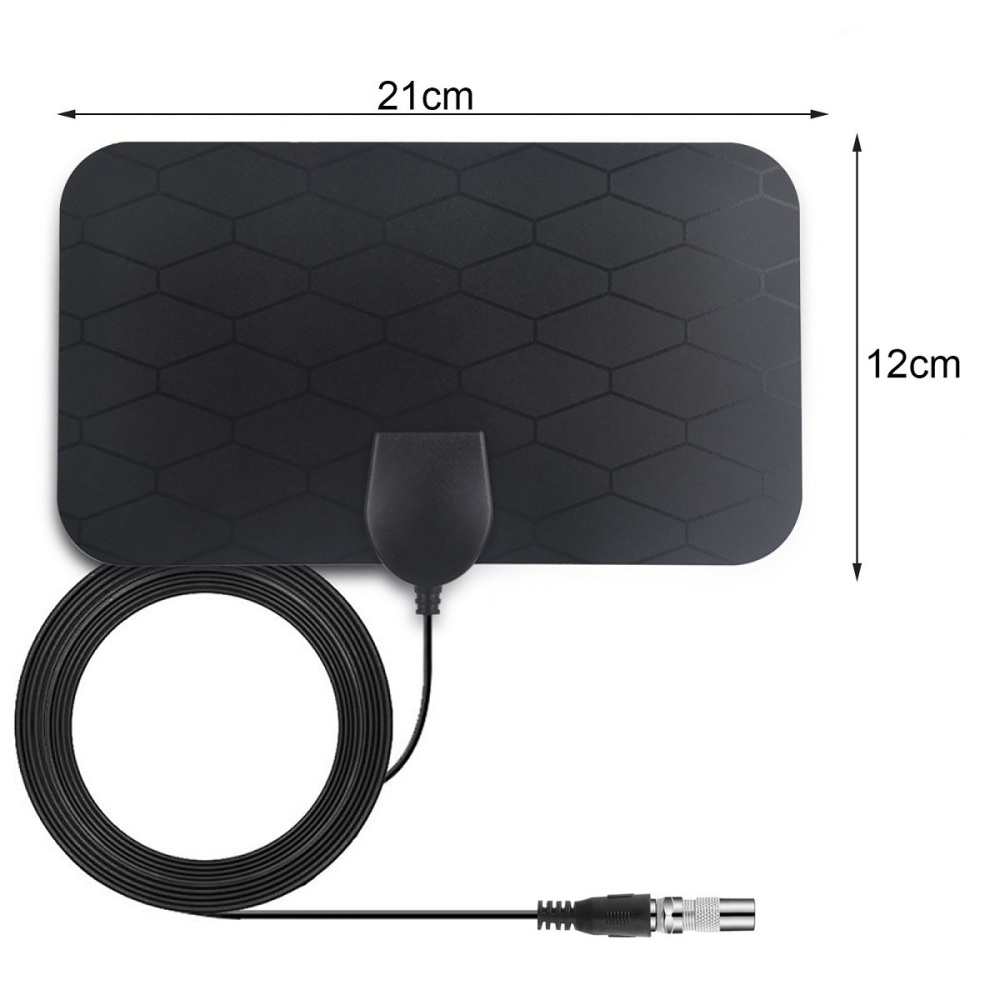 50 Miles Dvb-t2 Digital Antenna Usb Powered VHF 47-230MHz UHF 470-862MHz Indoor Mini Hd Hdtv Black - Image 2