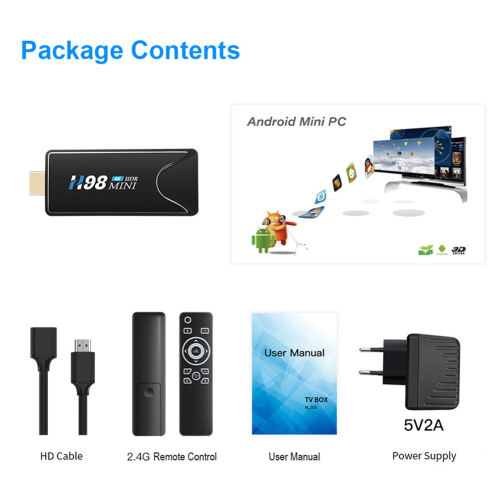 H98 Mini Set Top Box Android 10 Allwinner H313 Quad Core 4k 2.4g 5g Dual Wifi - Image 4