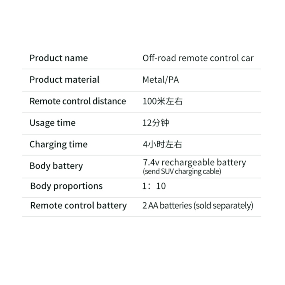 G105 1:10 Scale RC Car 2.4ghz 4wd 46km/h+ High-speed Big Wheel Off Road Waterproof Red - Image 3