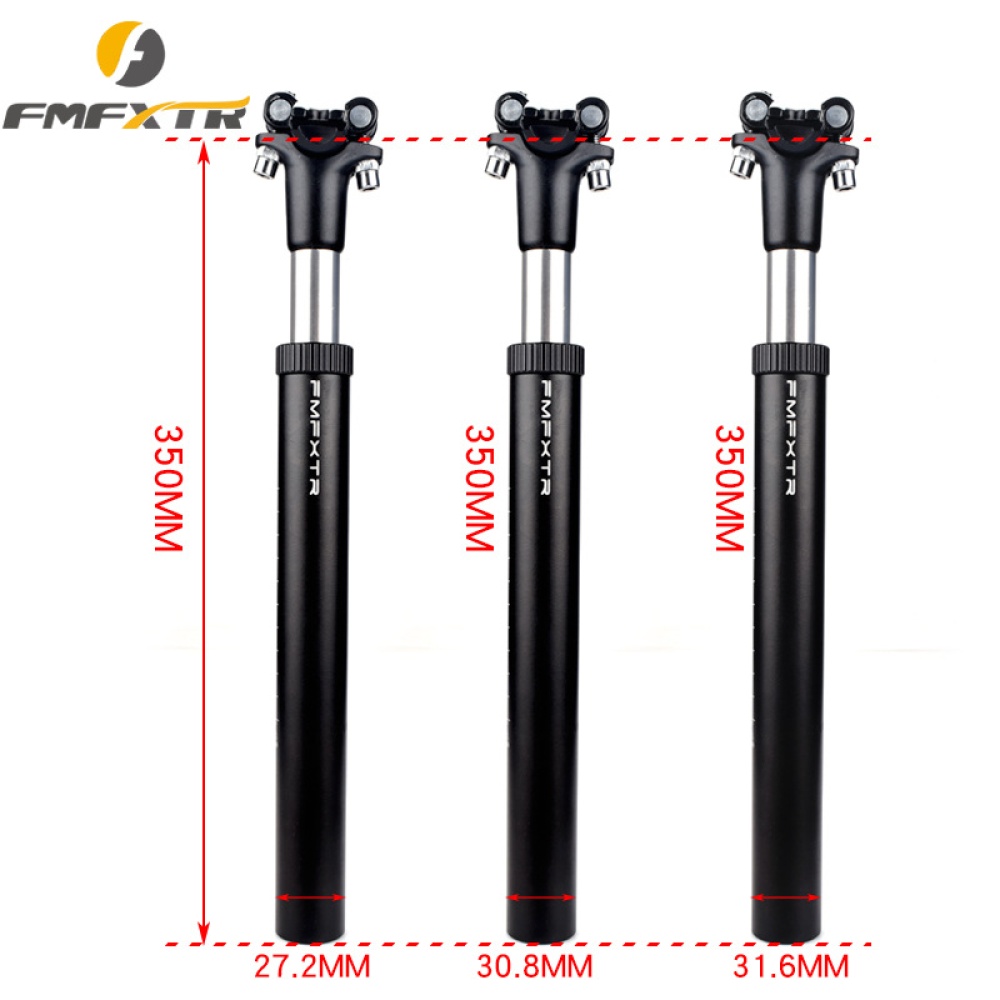 Mountain Road Bike Shock Absorber Damping Suspension 27.2/30.8/31.6 Seat Post MTB Setback Bicycle Seatpost Tube Black 30.8 - Image 3