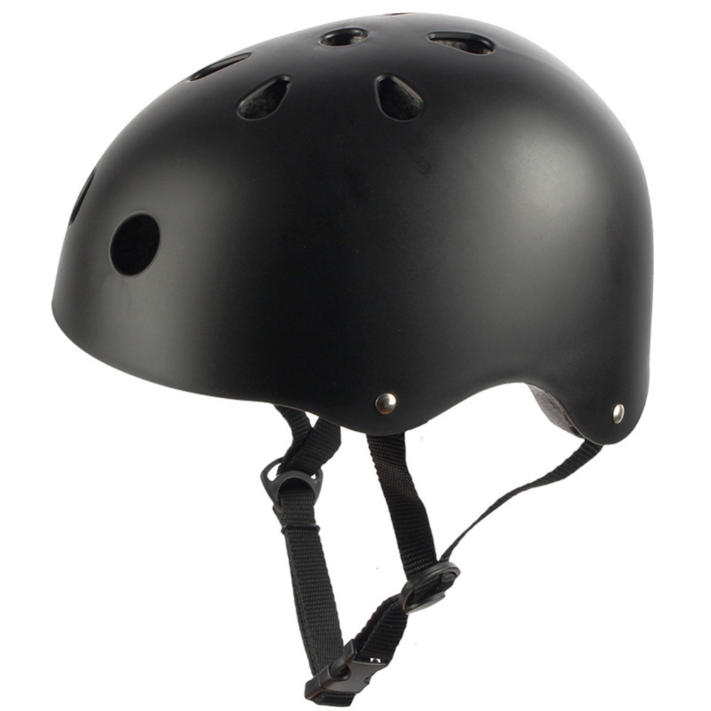 Adult Outdoor Sports Bicycle Road Bike Skateboard Safety Cycling Helmet Head protector Matte-black_M - Image 2