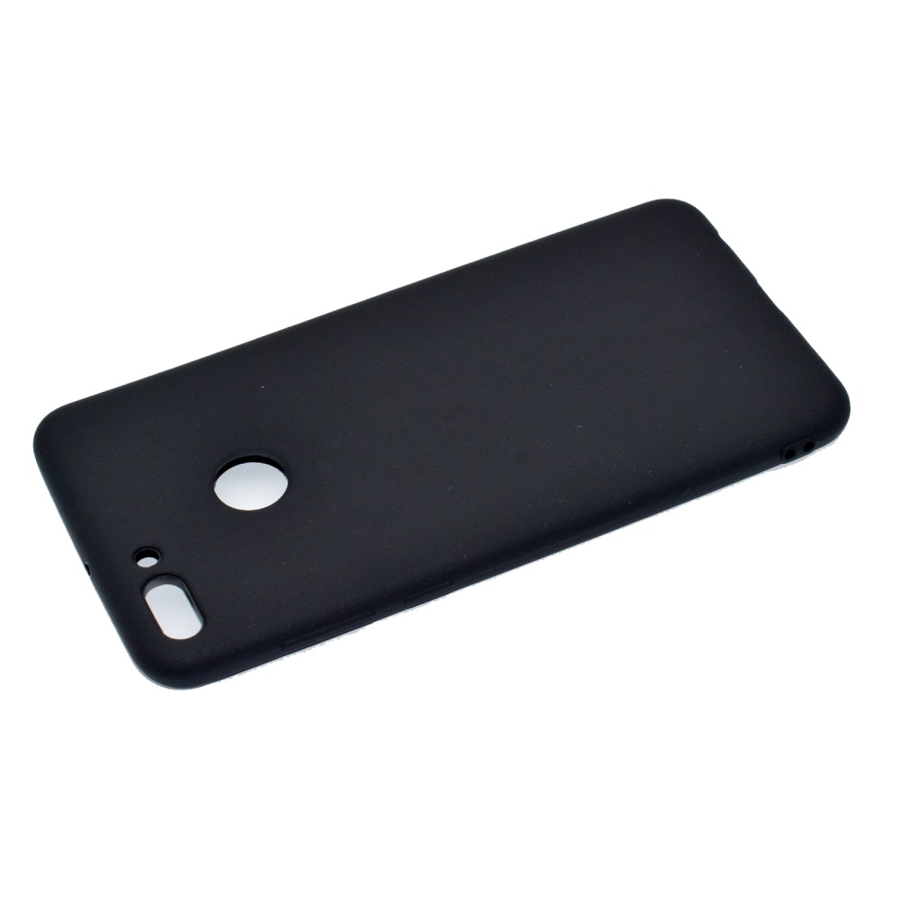 for HUAWEI Y9 2018 Lovely Candy Color Matte TPU Anti-scratch Non-slip Protective Cover Back Case black - Image 3