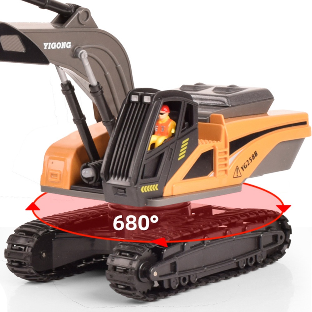 Remote Control Engineering Vehicle Model Dump Truck Excavator Bulldozer Crane Rc Car 6-channel dump truck/alloy - Image 3