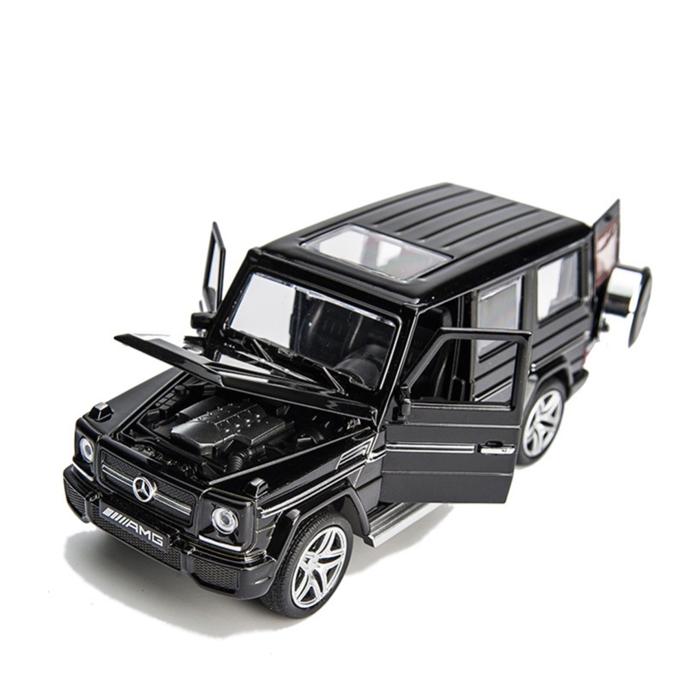 Alloy Car Model Ornaments Compatible for Brabus G Simulation Pull Back Toy Children Gifts G700 Red - Image 3