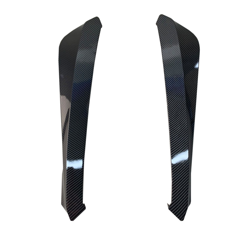 2pcs Car Rear Bumper Universal Trunk Lip Spoiler Anti-crash Diffuser Wrap Angle Splitter Protector carbon fiber - Image 2