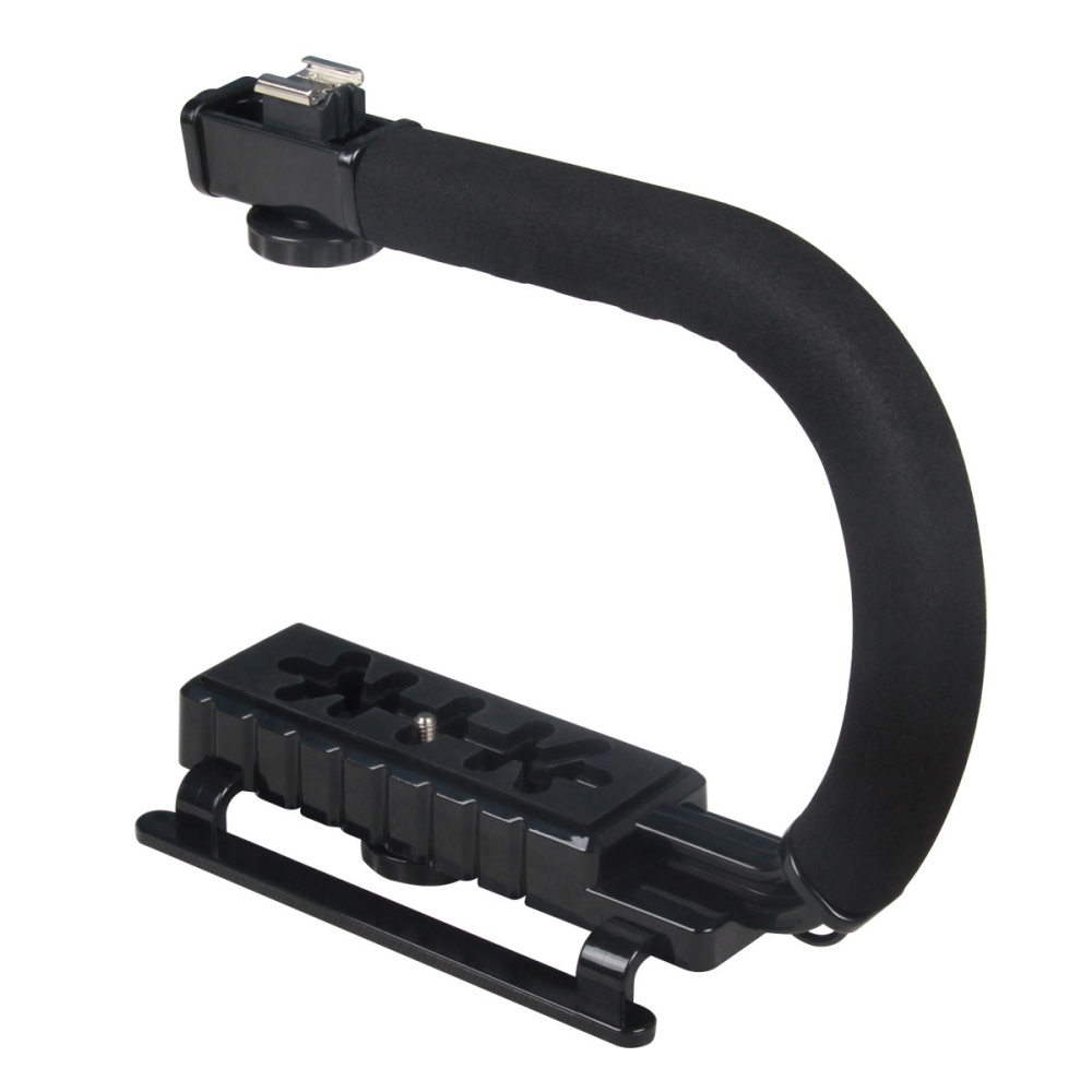 Pro Stabilizer U-Shape Bracket Video Handheld Grip for Camcorder Camera DSLR black - Image 3