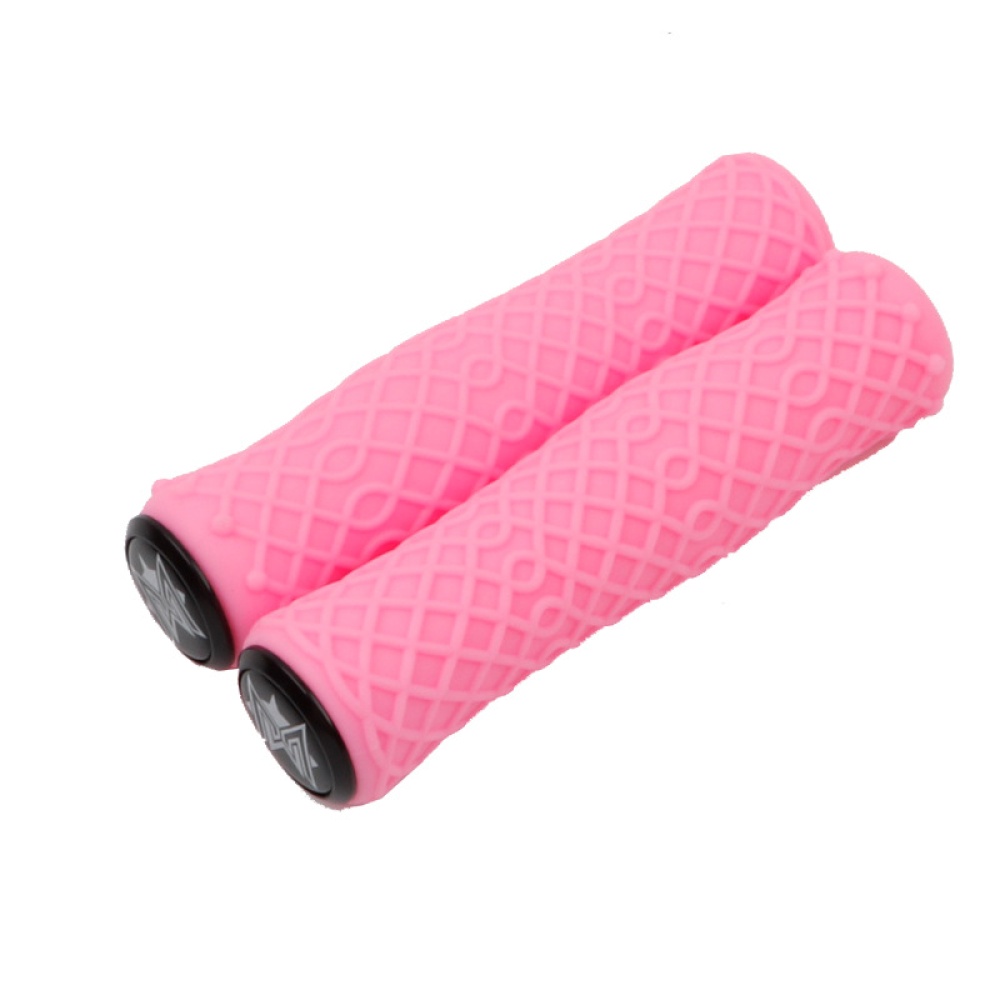 Mountain Bike Handlebar Cover Ultralight Shock-absorbing Dirty-resisting Non-slip Silicone Camouflage Handle Pink - Image 3