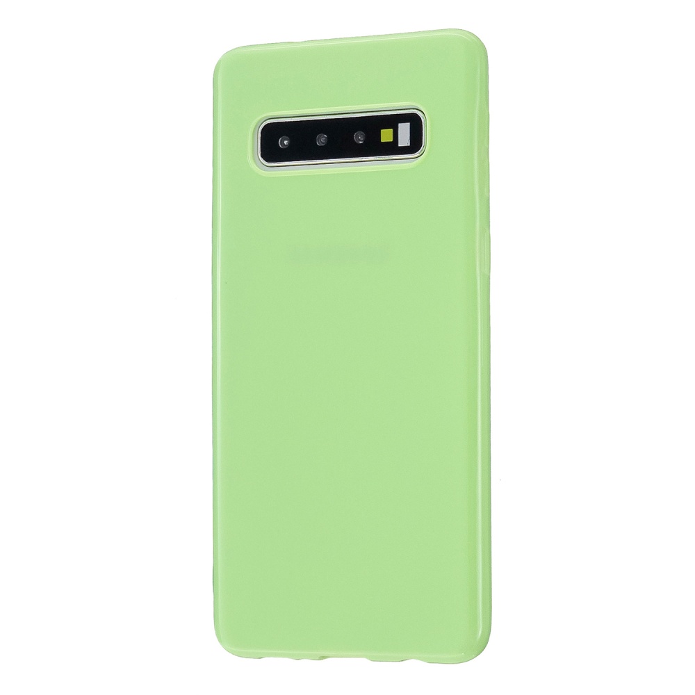 For Samsung S10/S10E/S10 Plus Cellphone Case Precise Cutouts Simple Profile Soft TPU Mobile Phone Shell Fluorescent green - Image 2