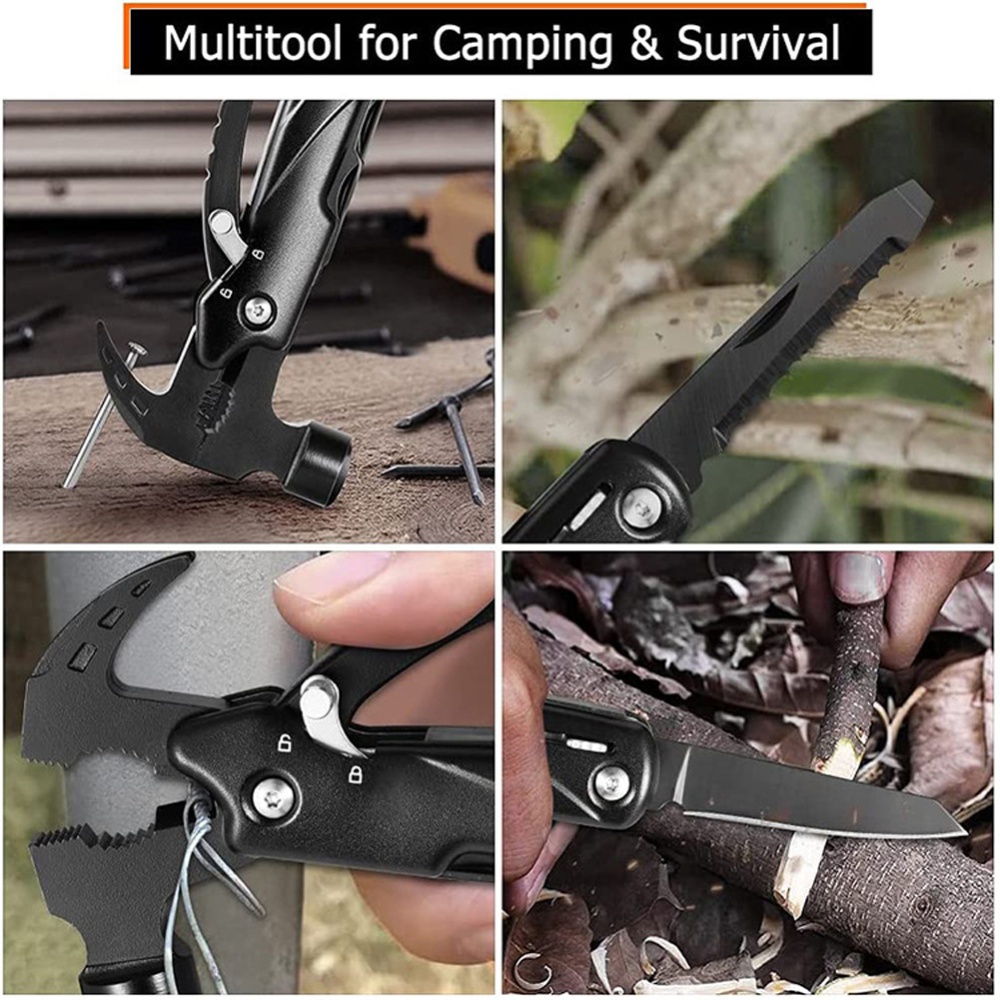 Stainless Steel Mini Claw Hammer Outdoor Camping Life-saving Emergency Combination Tool MS035 - Image 2