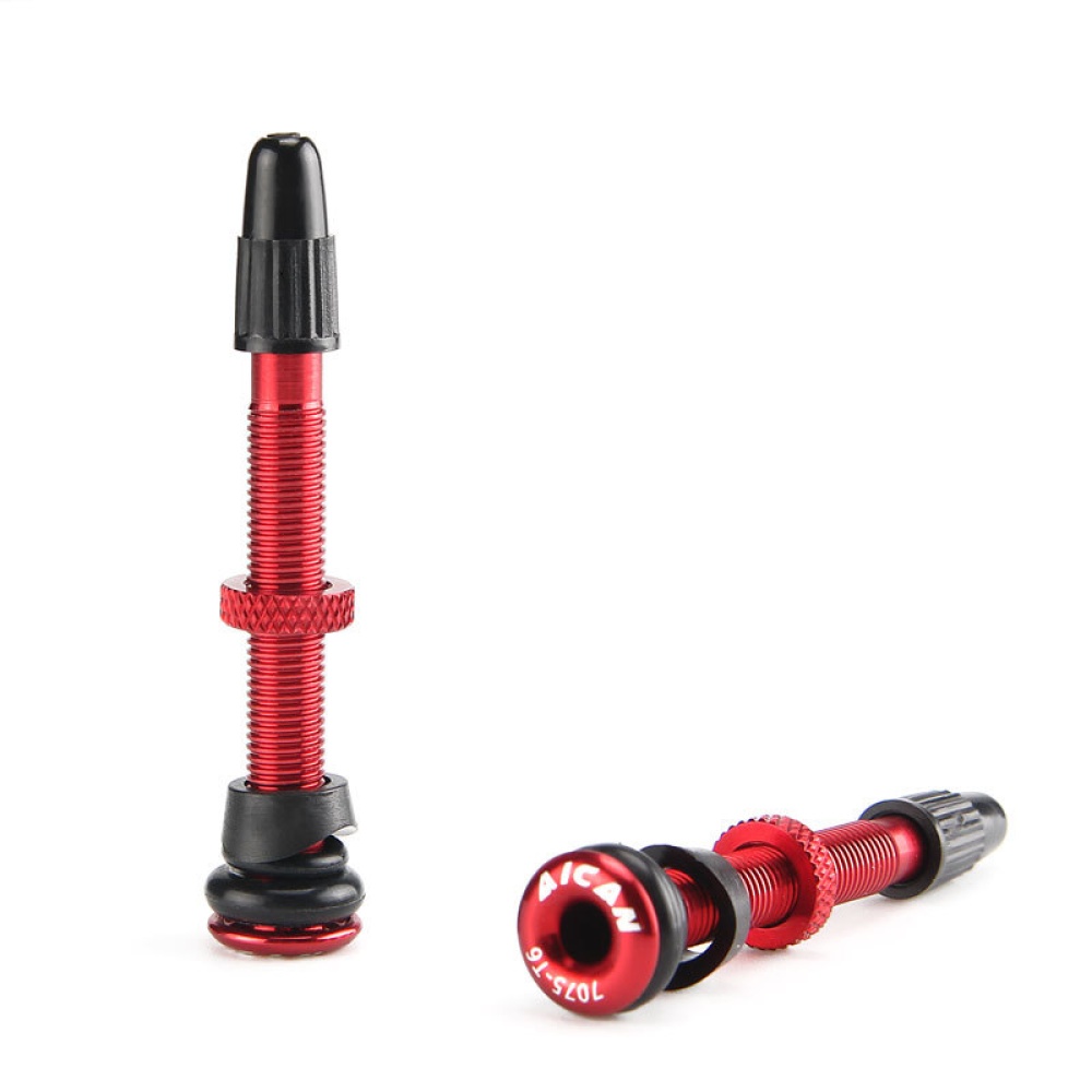 Bicycle Vacuum Tire Nozzle Bike Wheel Tubeless Extension 72MM Aluminum Alloy Black 58MM_Vacuum tire nozzle 1 - Image 3