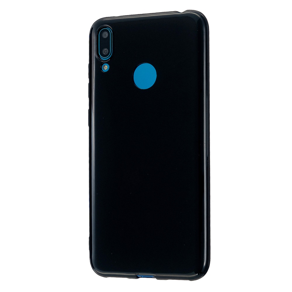 For HUAWEI Y6/Y7 Prime 2019 Glossy TPU Phone Case Mobile Soft Cover Full Body Protection Bright black - Image 3