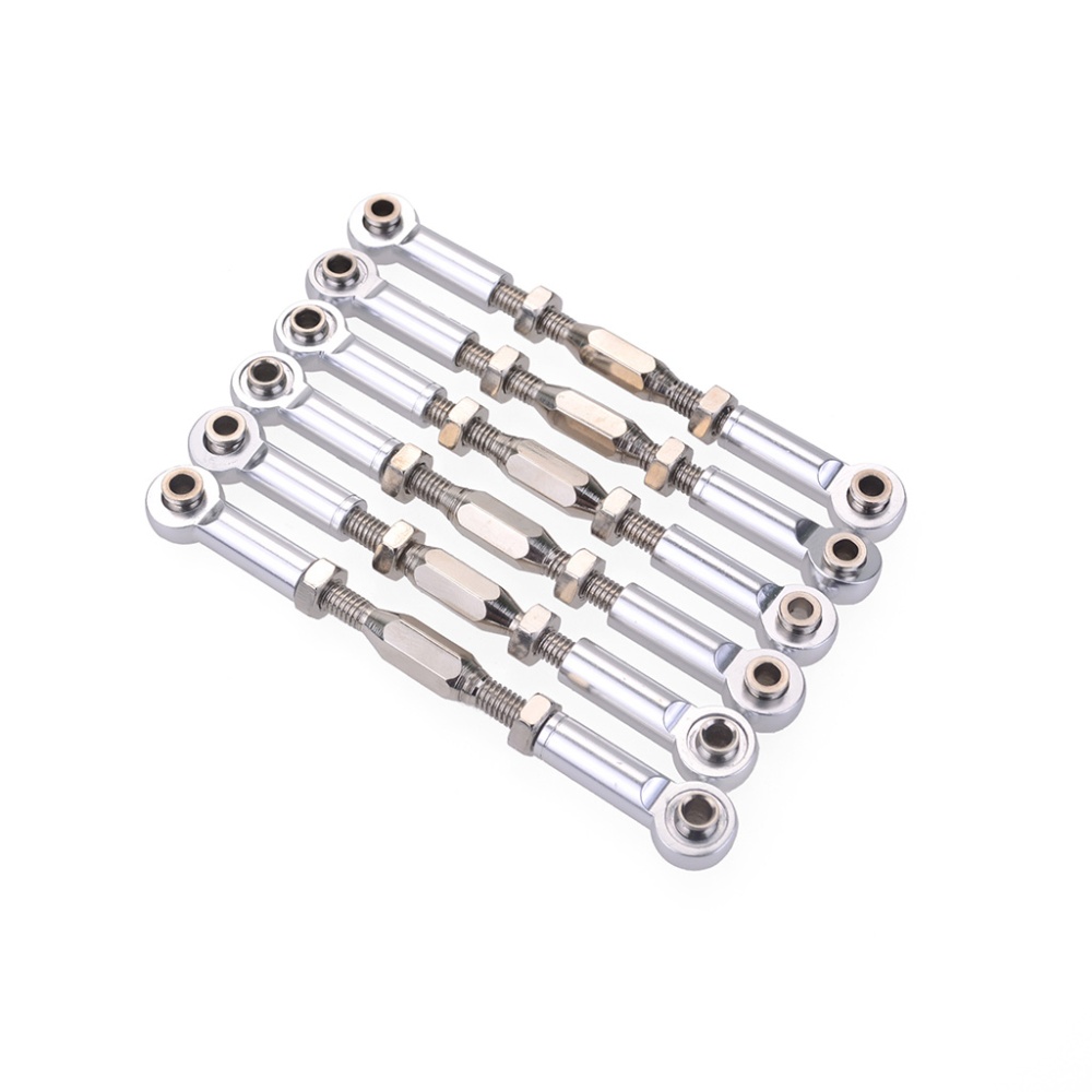 71mm Aluminum Turnbuckle Rod Linkage For RC 1/10 Redcat Traxxas EPX HSP ZD Racing HPI Truck Buggy Truggy Upgrade Parts Silver - Image 3