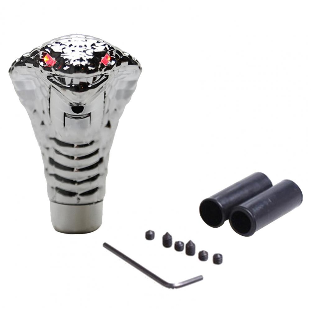 Car Cobra-shaped Gear Shift Head Manual With Led Light Modified Accessories LED red