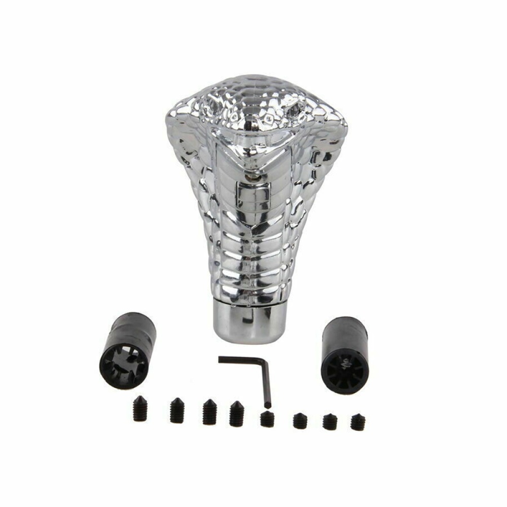 Car Cobra-shaped Gear Shift Head Manual With Led Light Modified Accessories LED blue
