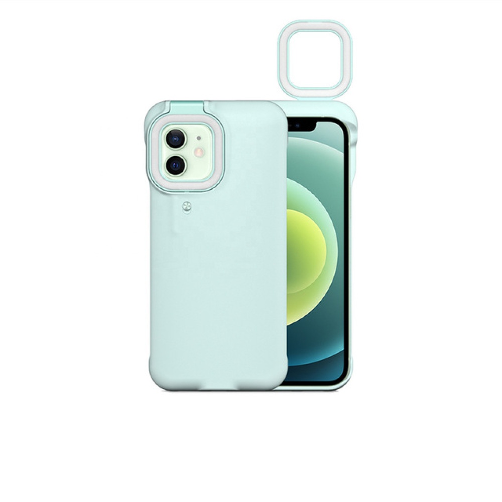 Mobile Phone Protective Case With Night Selfie Fill Light Suitable For Iphone12 blue_iPhone 12promax - Image 3