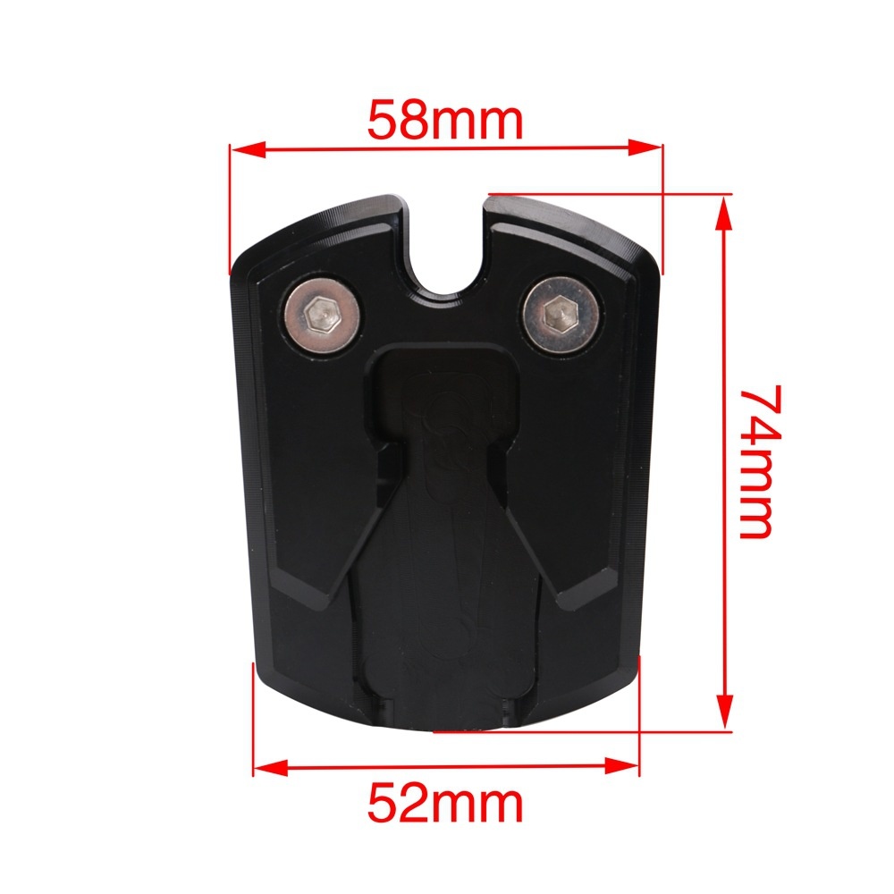 For Yamaha Nmax155 N-Max 155 Black CNC Sidestand Foot Plate Kickstand Pad black - Image 2