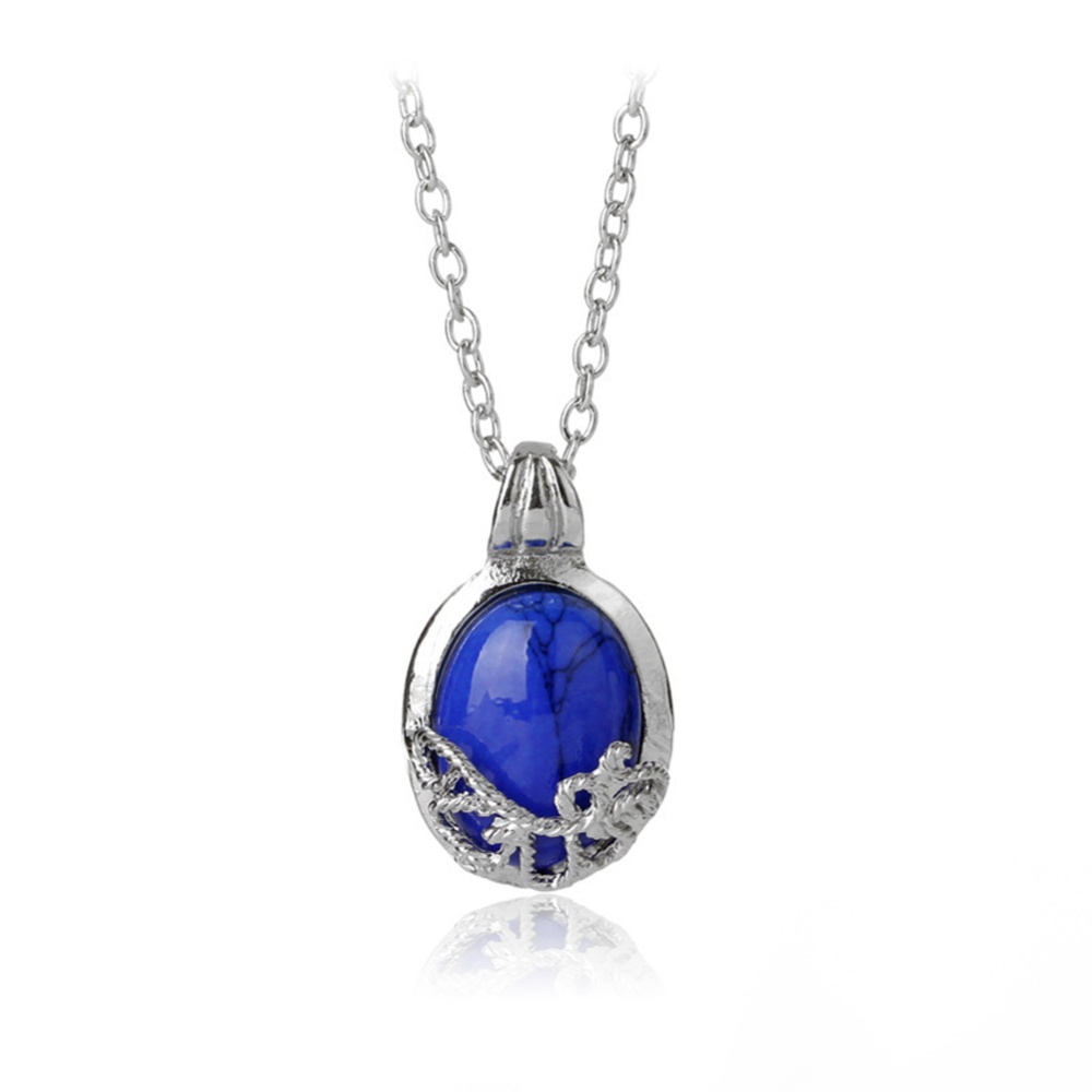 Women Vampire Diaries Necklace Natural Stone Alloy Jewelry - Image 2