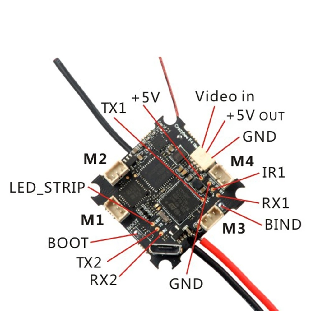 Happymodel Mobula6 Part Crazybee F4 Lite 1S Flight Controller AIO ESC Receiver & 25mW VTX for RC Drone Flysky KSX3879 - Image 3