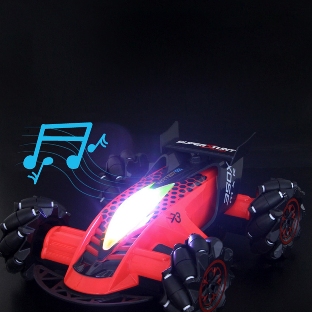 1:14 2.4G RC Stunt Car Gesture Sensing Spray Drift 4WD 8CH High Speed with Light Music Play Time 20 Minutes Red_1:14 - Image 3