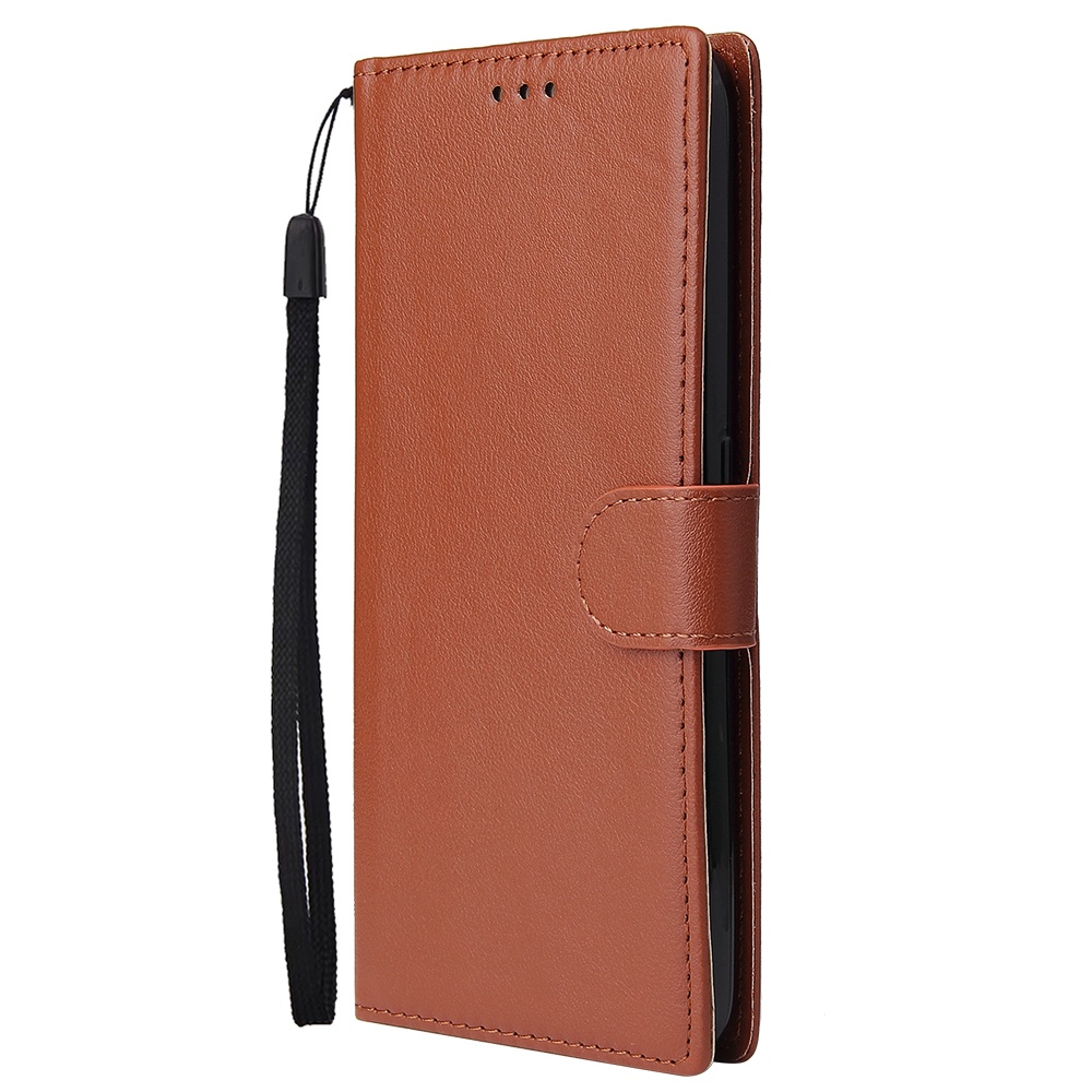 For Oppo A9 2020/Reno 2Z Cellphone Shell PU Leather Mobile Phone Cover Stand Available Anti-drop Elegant Smartphone Case Brown - Image 3