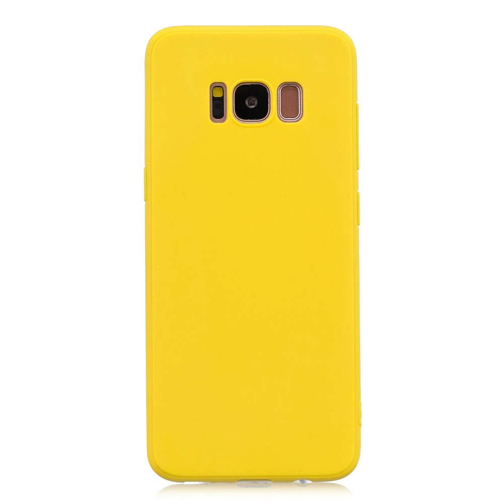 for Samsung S8 plus Lovely Candy Color Matte TPU Anti-scratch Non-slip Protective Cover Back Case yellow - Image 3