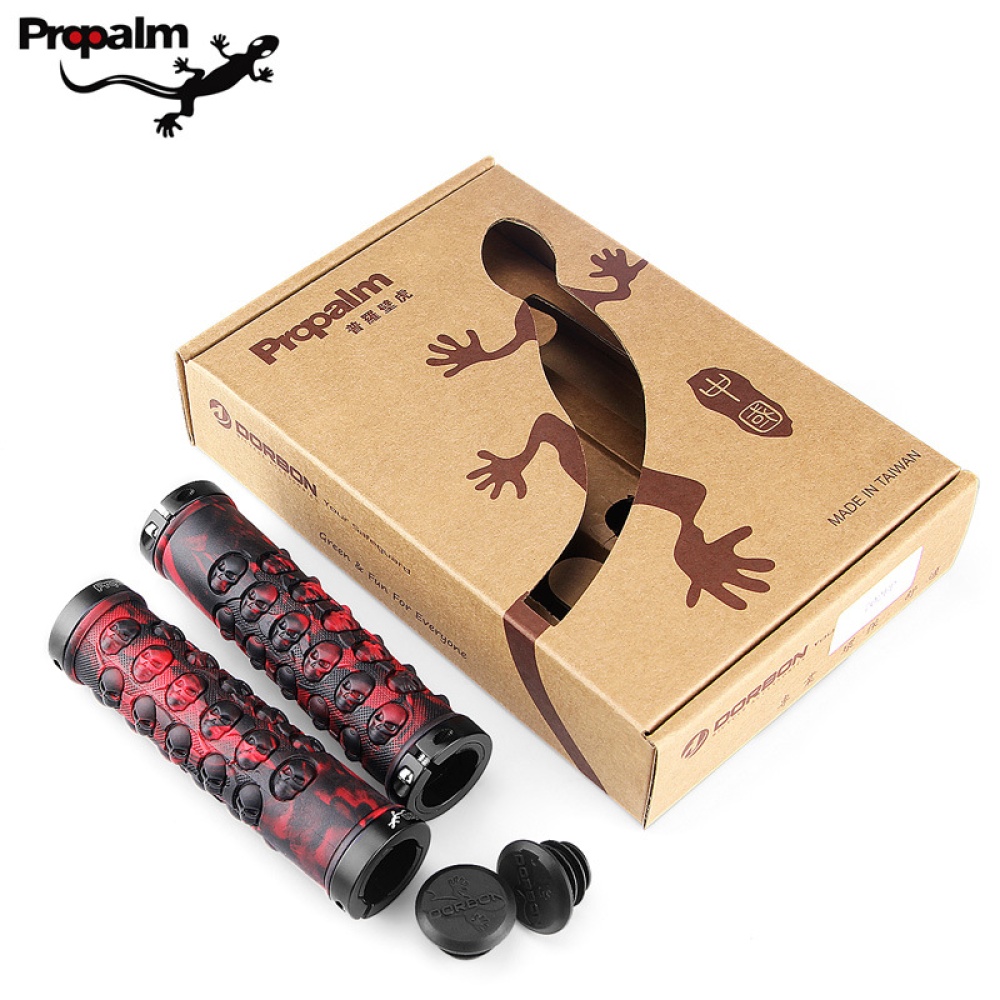 Propalm Rubber Bicycle Grips Sets for MTB Bike Handlebar Anti-Skid Cover accessories red_HY-702EP - Image 2