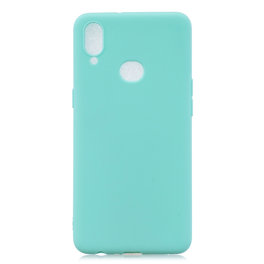 For Samsung A10S A20S Shockproof TPU Back Cover Soft Candy Color Frosted Surface Mobile Phone Case Light blue - Image 3