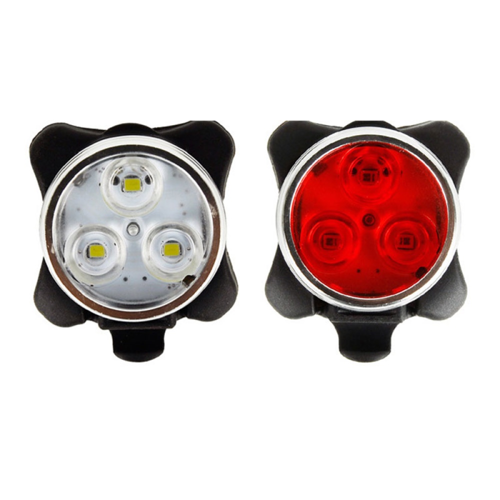 USB Rechargeable LED Bike Lights, 3 Cycling Headlight / Taillight, 4 Light Modes, 160lm, Water Resistant, Front Rear Bicycle Fits All Bikes, - Image 3