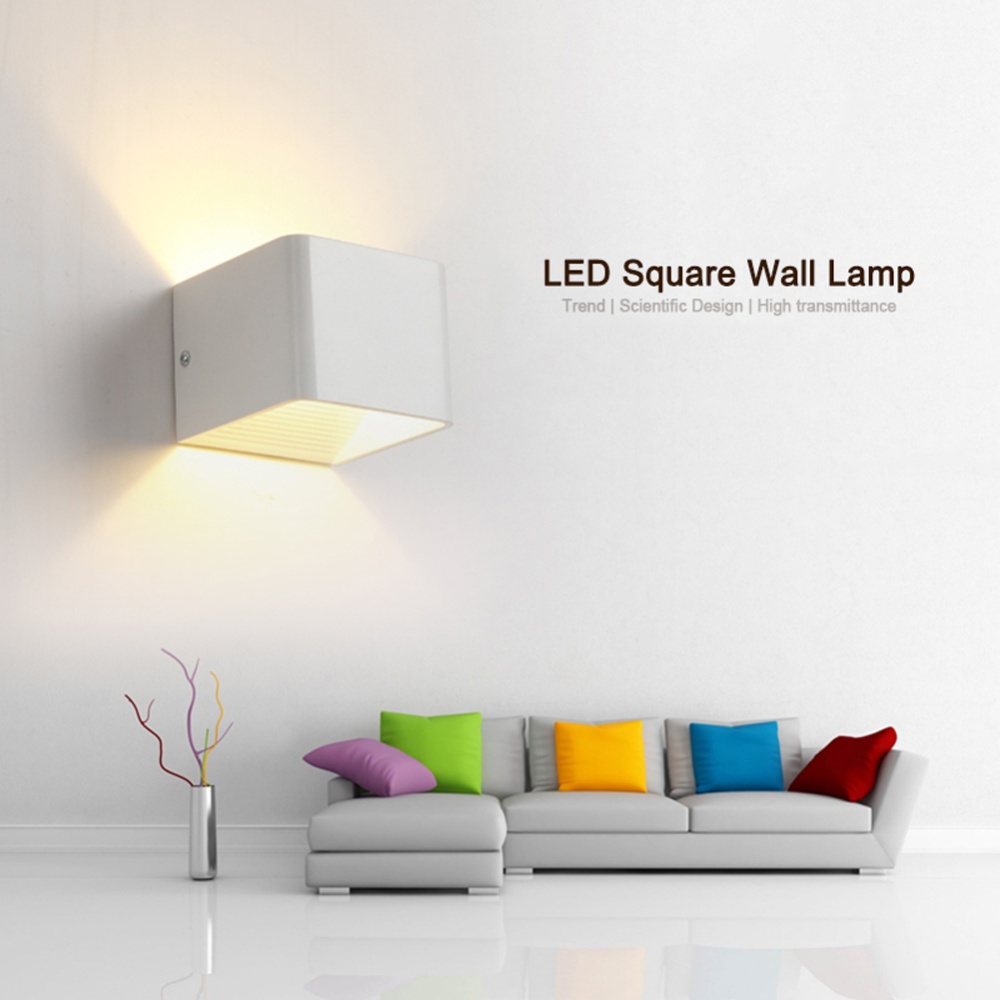 20w Led Bedside Wall Lamp 2.4g Smart Remote Control 3-color Bedroom Corridor Decoration Fixtures white shell - Image 3