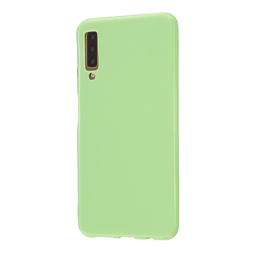 For Samsung A7 2018/A920 Smartphone Case Soft TPU Precise Cutouts Anti-slip Overal Protection Cellphone Cover Fluorescent green - Image 3