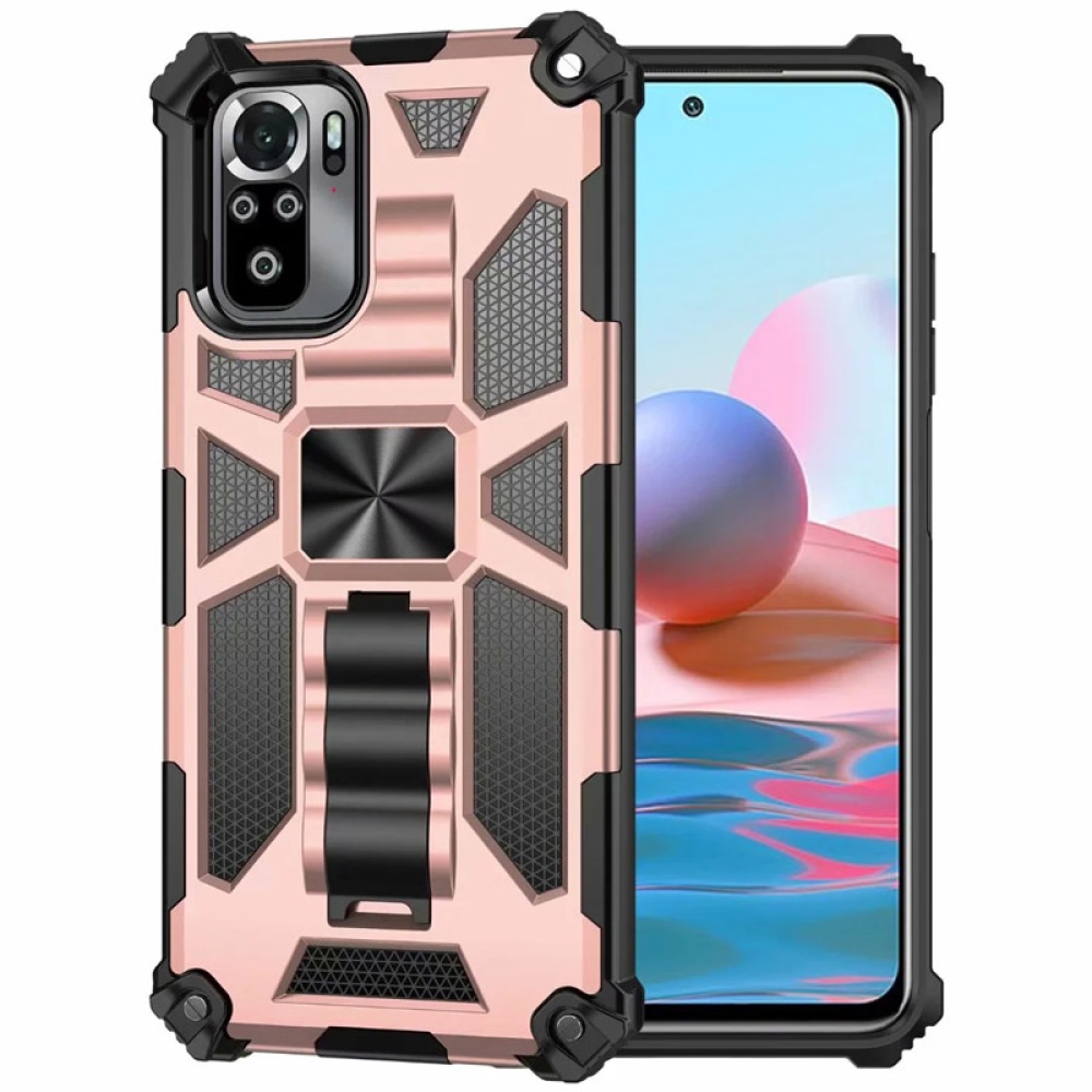 Shockproof Anti Fall Armor Phone Case , with Metal Magnetic Bracket, Compatible For Redmi Note 9 Pro/9s/redmi 9/redmi 8 Pro/redmi 8/redmi 9a - Image 3