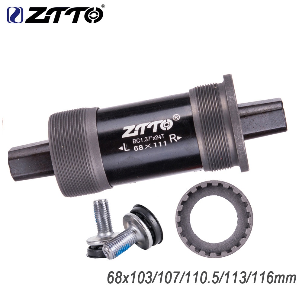 Square Taper Bottom Bracket Two Hole 68*110.5 113 118 121.5 with Waterproof Screw 116L - Image 3