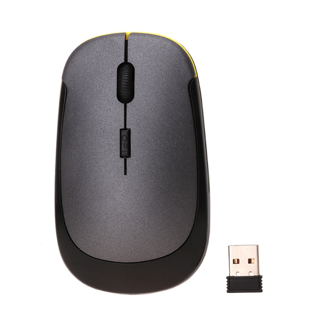 2.4G Wireless Mouse USB 2.0 Receiver Super Slim Mini Cute Optical Right Scroll Mice for Laptop PC Video Game red - Image 2