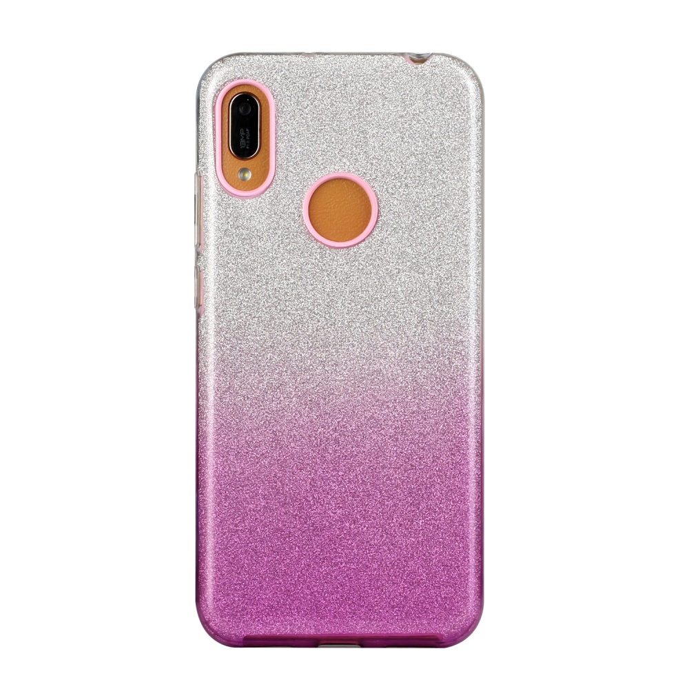 For Samsung A10/A50/A30S/A70/A20S Phone Case Gradient Color Glitter Powder Cover with Airbag Bracket purple - Image 3