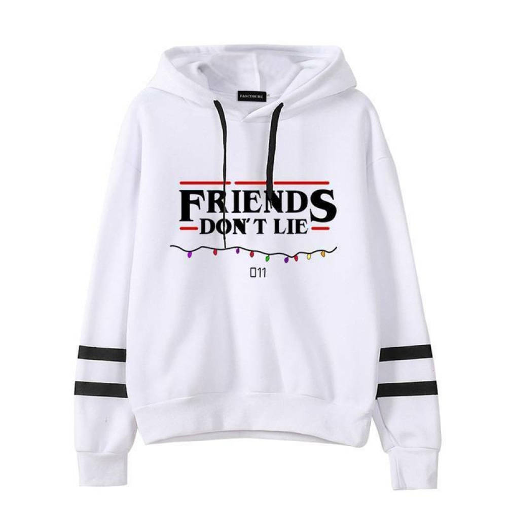 Women Men Autumn Winter American Drama FRIENDS Long Sleeve Print Hoodie Tops Red wine_L - Image 2