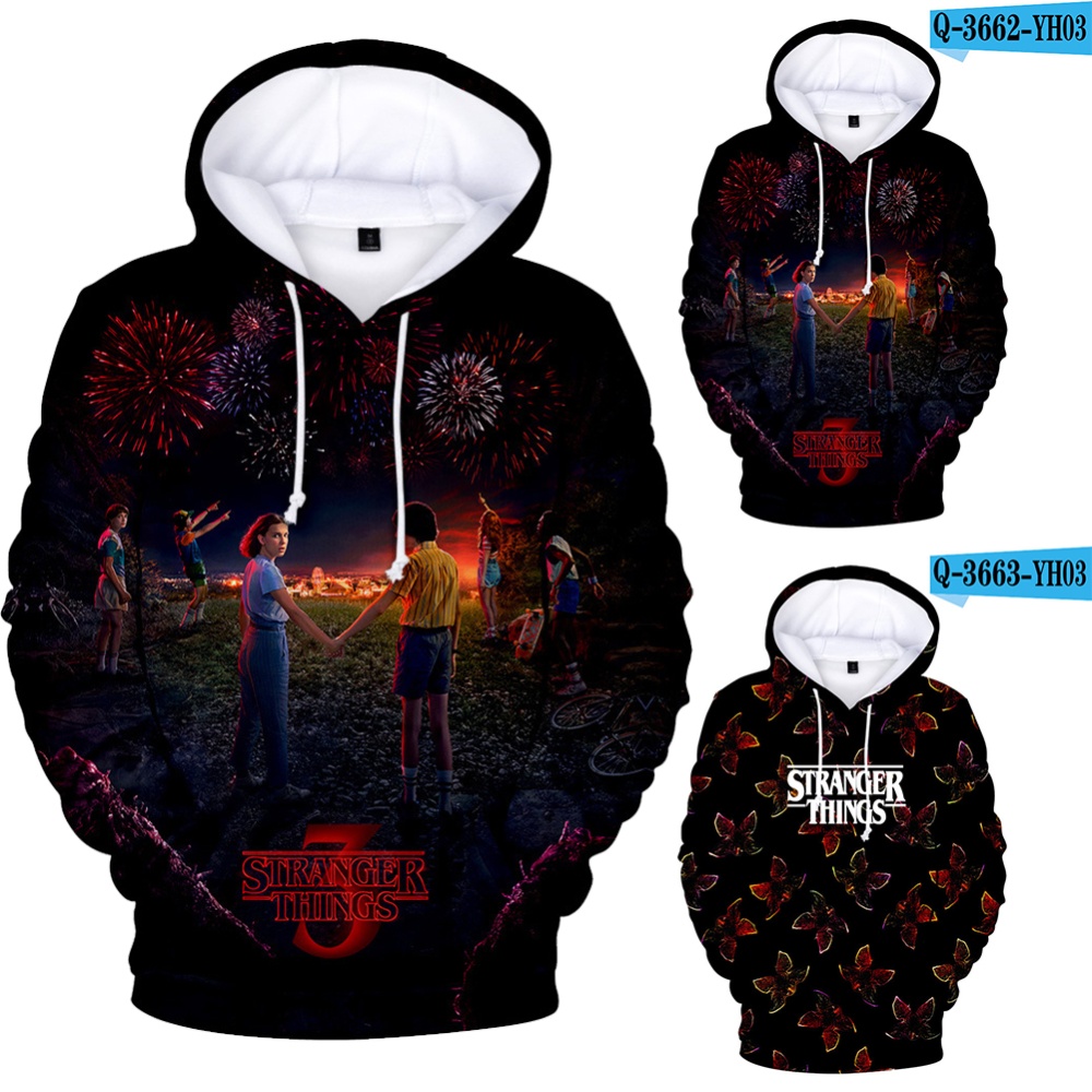 Stranger Things 3D Color Printing Hooded Sweatshirts for Men Women Adults Q-3663-YH03 B_XXL - Image 3