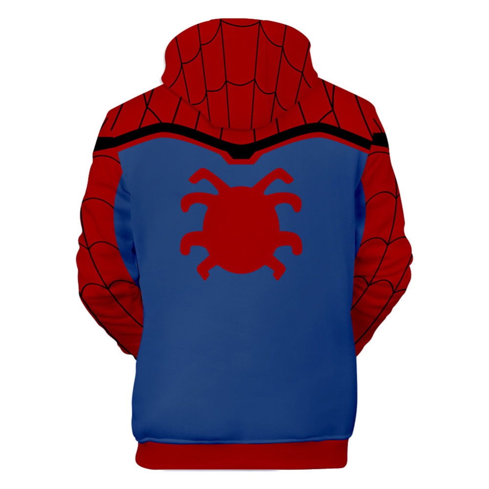 Men Women Stylish Cool Printing Spiderman Heroes Cosplay Sweater Hoodies Style B_S - Image 2