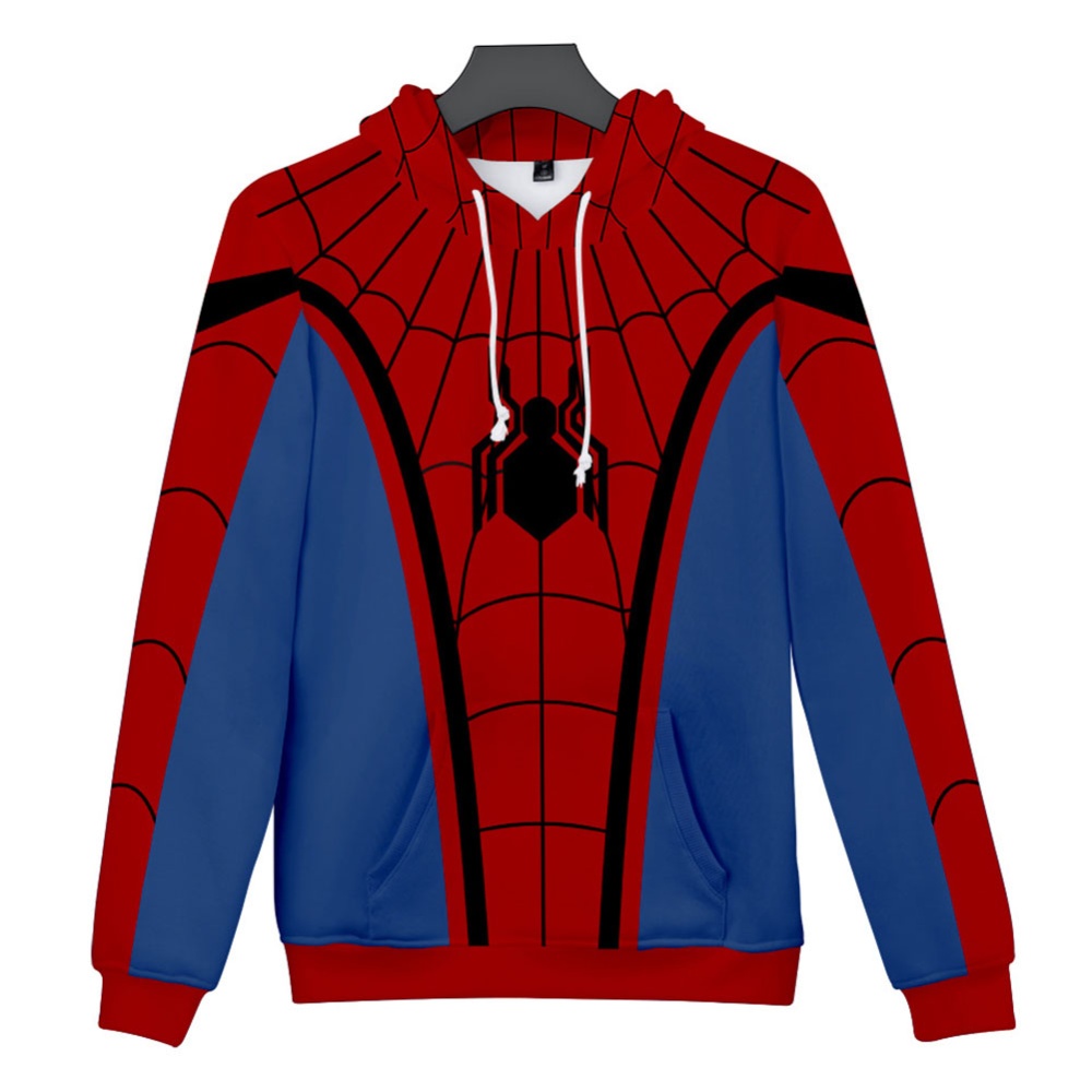 Men Women Stylish Cool Printing Spiderman Heroes Cosplay Sweater Hoodies Style C_S - Image 3