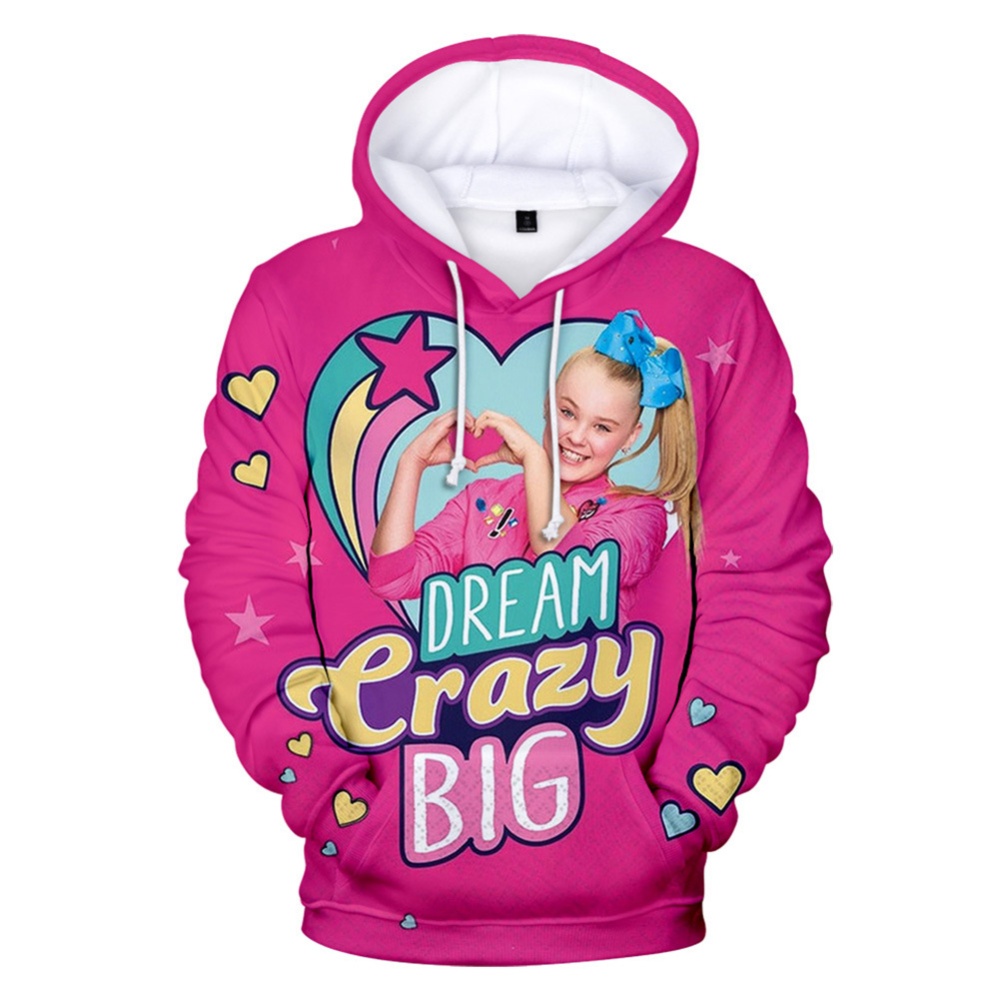 Men Women Hoodie Sweatshirt 3D Printing JOJO SIWA Loose Autumn Winter Pullover Tops E_XL - Image 2