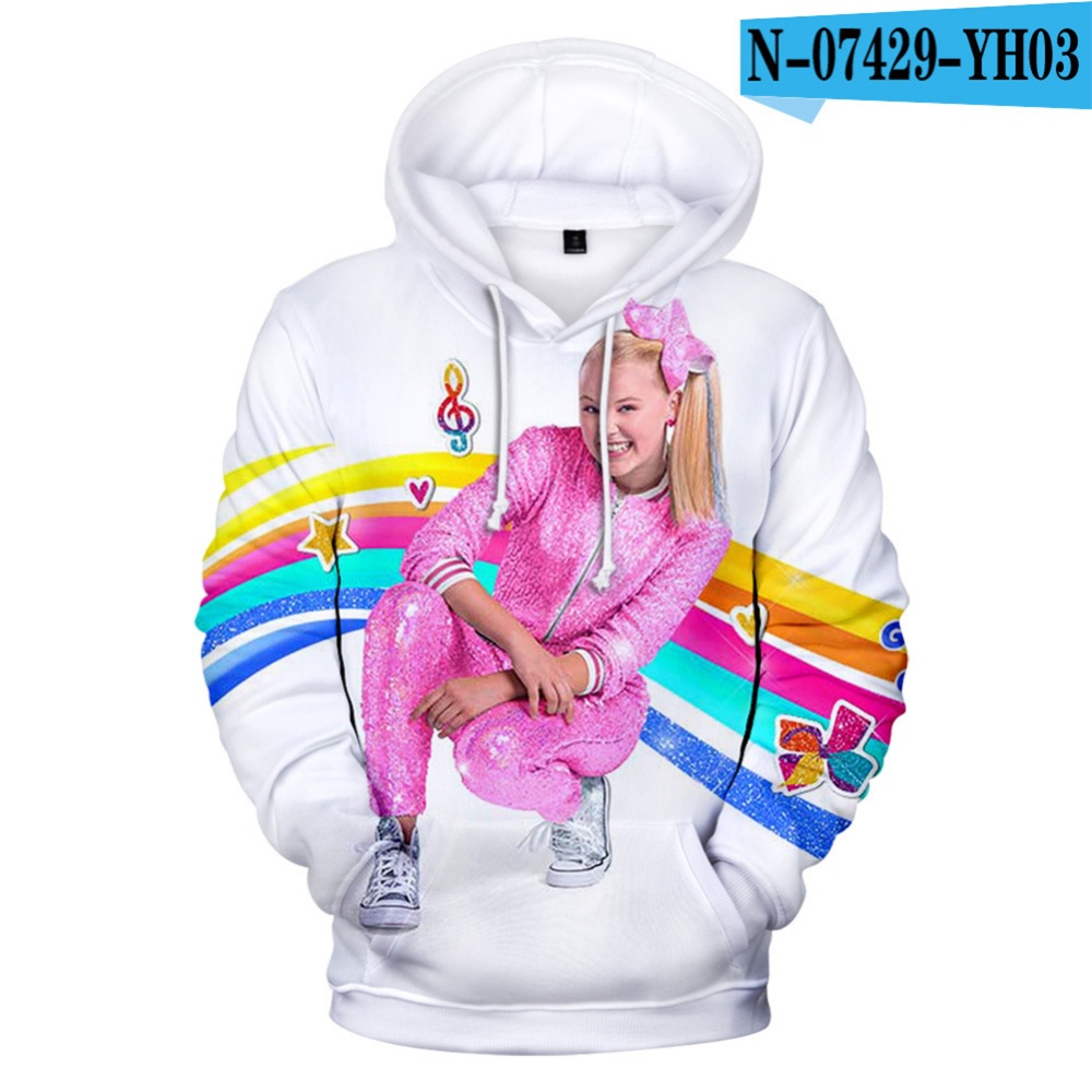 Men Women Hoodie Sweatshirt 3D Printing JOJO SIWA Loose Autumn Winter Pullover Tops G_L - Image 3