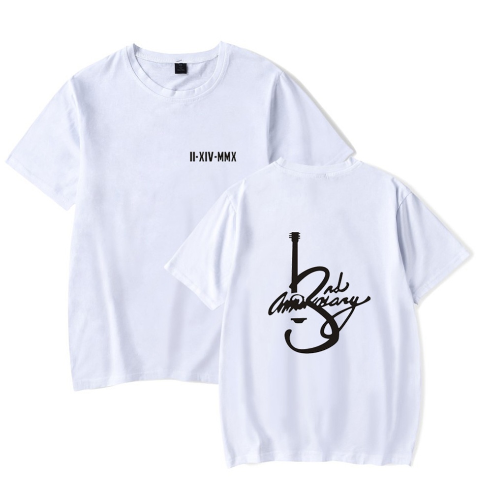 Men Women Summer Seventeen Korean Group Casual Loose T-shirt A white_S - Image 2