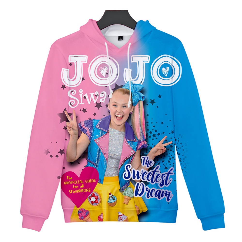 Men Women Hoodie Sweatshirt JOJO SIWA 3D Printing Loose Autumn Winter Pullover Tops A_XXL - Image 2