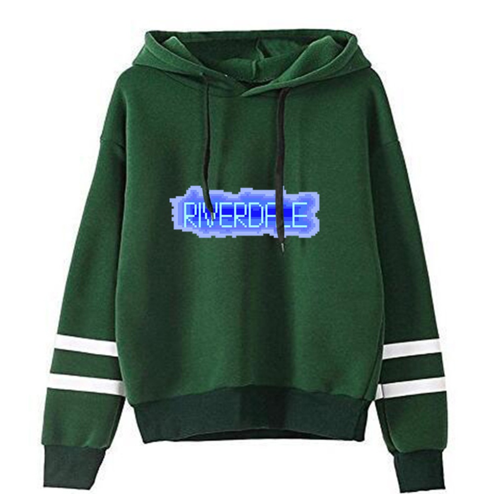 Men Women American Drama Riverdale Fleece Lined Thickening Hooded Sweater Green C_M - Image 2