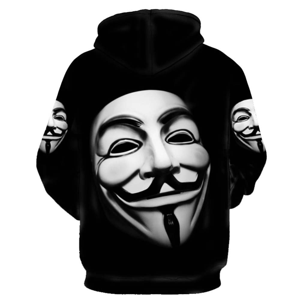 Men Women 3D Printing Hooded Sweatshirts Baseball Uniform for Lovers black_S - Image 2