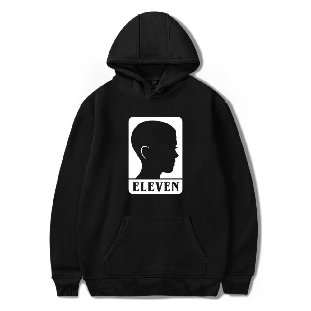 Men Fashion Stranger Things Printing Thickening Casual Pullover Hoodie Tops black-_3XL - Image 3